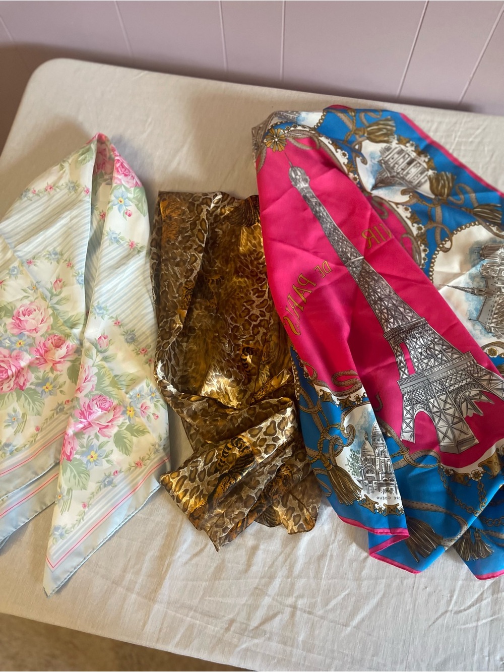 Women’s Floral & Animal Print Silk Blend Skirts - Pink, Gold, Blue lot3